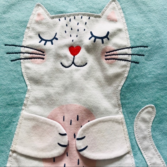 (2) Carter’s Spring Butterfly Shirt Cat Sweatshirt - Picture 5 of 6